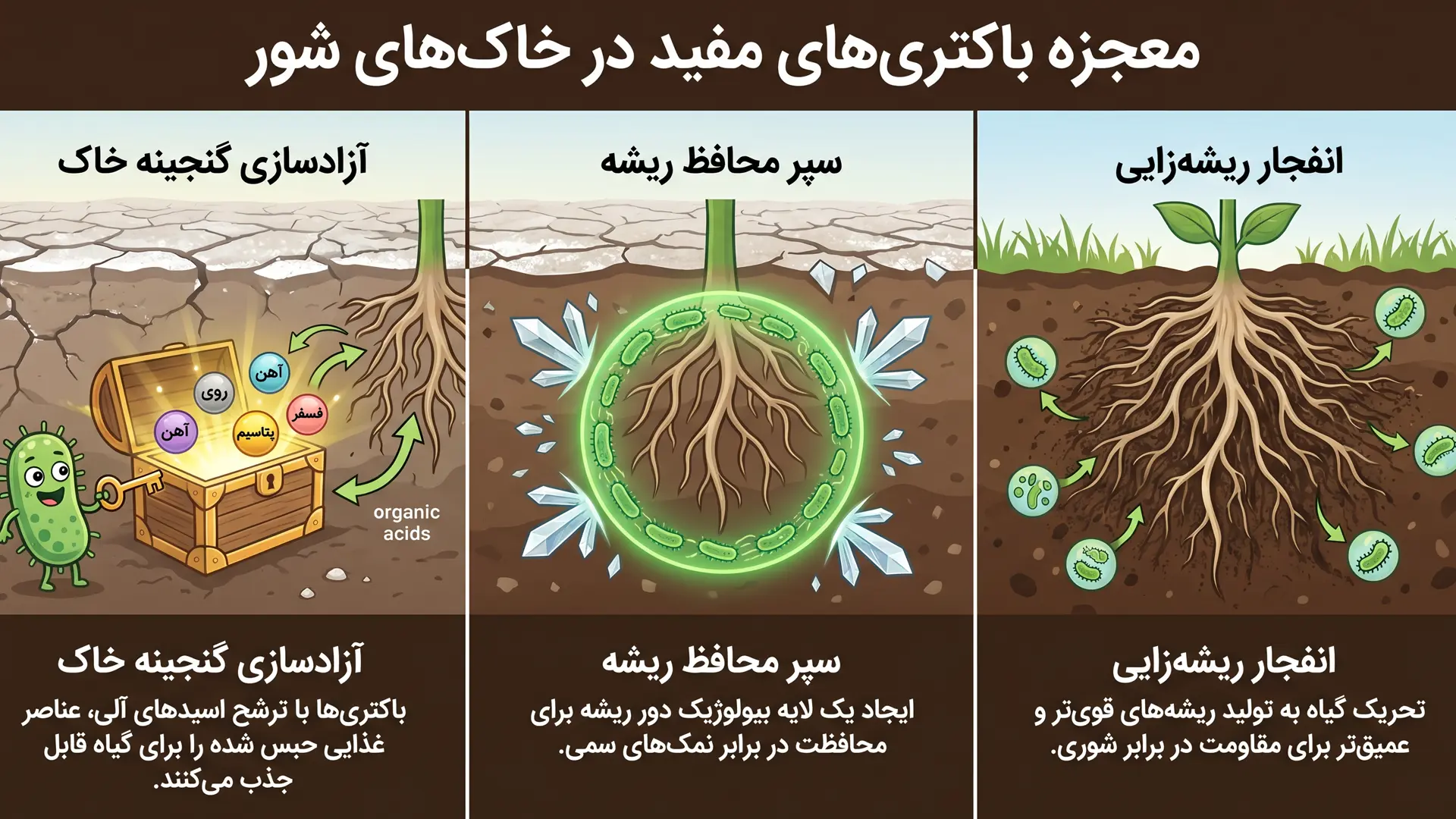 اثر کودهای زیستی بر خاک شور