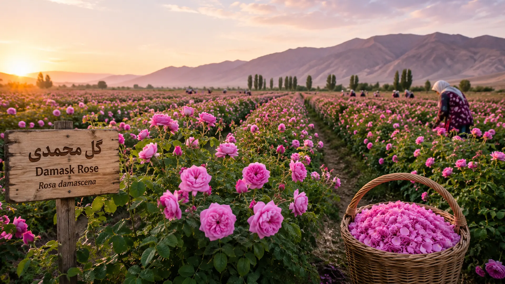 مزرعه گل محمدی